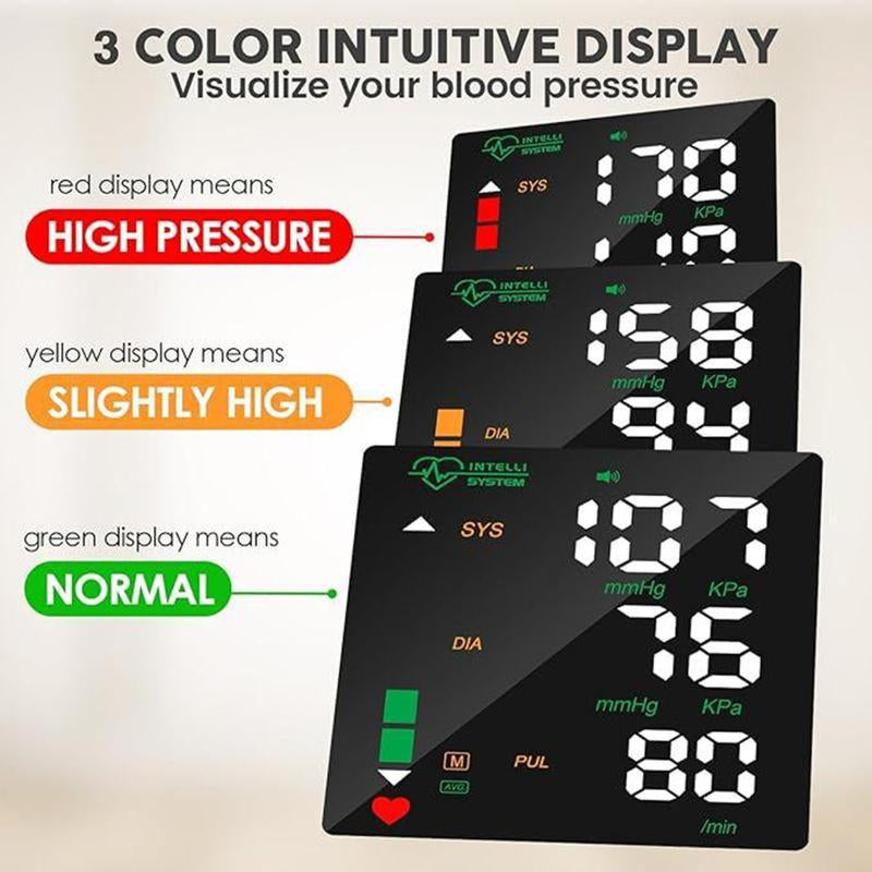 Touch Screen Wrist Blood Pressure Cuff 99X2 Reading Memory Wrist Bp Monitor with Carrying Case,Wrist Blood Pressure Monitor Led Display,Health Monitoring Adjustable.