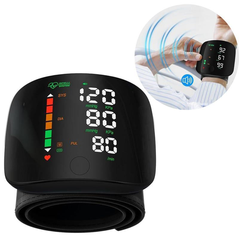 Touch Screen Wrist Blood Pressure Cuff 99X2 Reading Memory Wrist Bp Monitor with Carrying Case,Wrist Blood Pressure Monitor Led Display,Health Monitoring Adjustable.